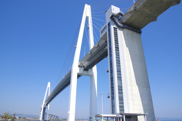 Naklejka premium 新湊大橋