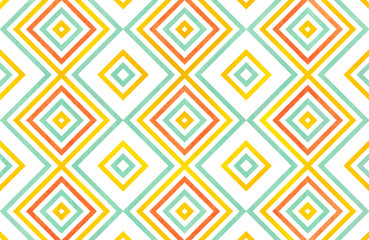 Watercolor geometrical pattern.