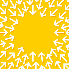 Concept, arrows, focus, pointing