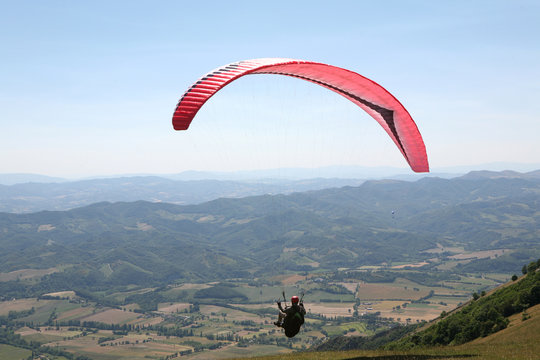 Parapendio rosso