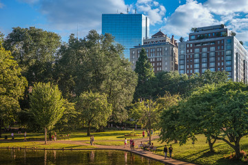 Boston Park with buildings - 159442063