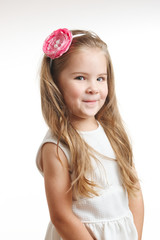 young beautiful girl with long hair