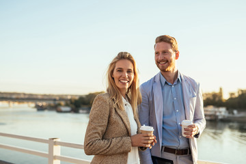We enjoy spending coffee break together