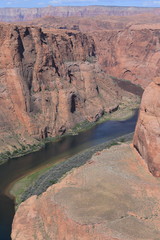 ホースシューベントの景色　アリゾナ州