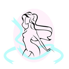 Silhouette of a girl