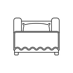 Bed room symbol icon vector illustration graphic design