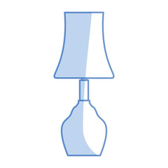 Bedside lamp silhouette icon vector illustration graphic design