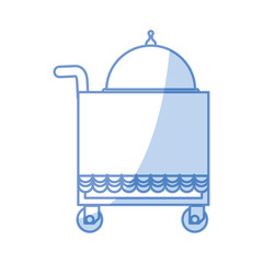 Food service trolley icon vector illustration graphic design