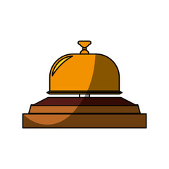 Hotel ring bell icon vector illustration graphic design