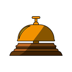 Hotel ring bell icon vector illustration graphic design