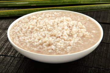 Traditional South Indian rice porridge Known as kanji .