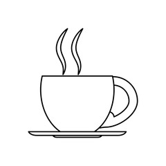 Delicious coffee cup icon vector illustration graphic design