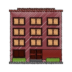 Building hotel tourism icon vector illustration graphic design