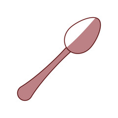 Cutlery spoon symbol icon vector graphic design