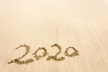 砂浜の文字　2020