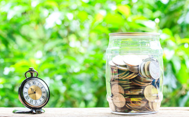 Naklejka premium Time and Money