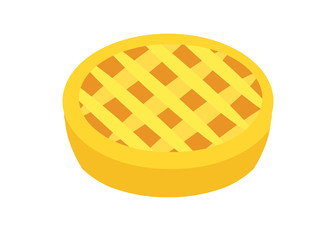 pie　on white background