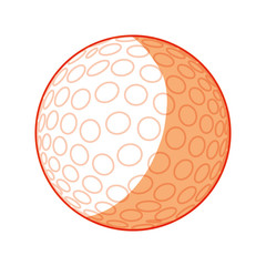 Golf ball isolated icon vector illustration graphic design