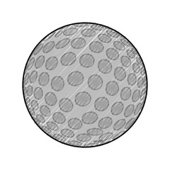 Golf ball isolated icon vector illustration graphic design