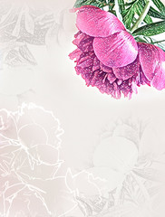 Floral collage for invitation design