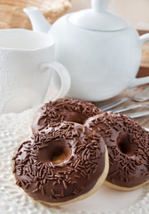Donuts and coffee