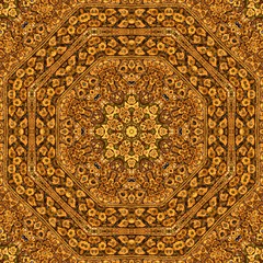 Gold abstract background textures,kaleidoscope  Photo technique