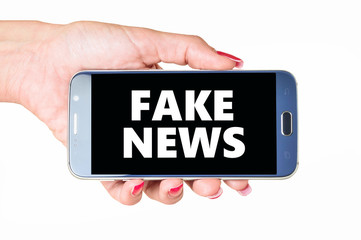 Fake News on Smartphone-Display
