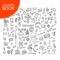 Germany icons set. Sketch for your design