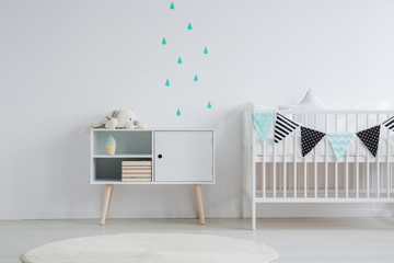 Wall stickers in baby room