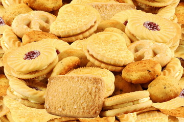 Assorted mixed Cookie Closeup