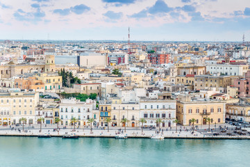 Aerial panorama of Brindisi, Puglia, Italy - obrazy, fototapety, plakaty