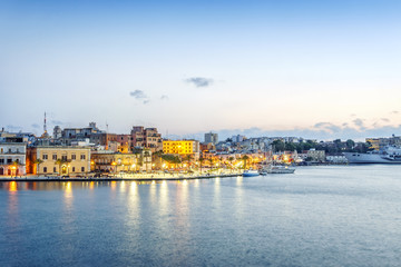 Fototapeta na wymiar Panorama of Brindisi, Puglia, Italy