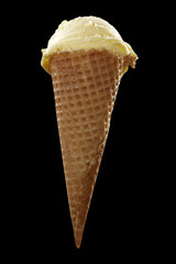 saved path photo and ice cream on black space 