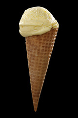 saved path photo and ice cream on black space 