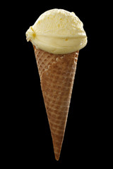 saved path photo and ice cream on black space 