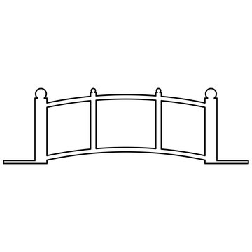Bridge   the black color icon .