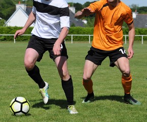 duel de footballeur