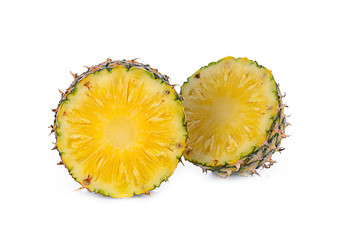 Pineapple font view  isolated on white background