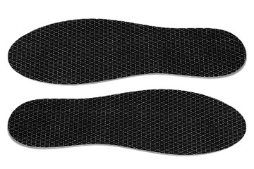 Black insole isolated on white background
