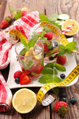 detox summer water fruit