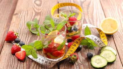 detox summer water fruit