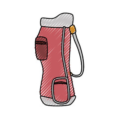 Golf clubs bag icon vector illustration graphic design