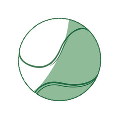 tennis ball isolated icon vector illustration graphic design