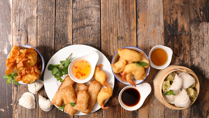Fototapeta na wymiar collection of asian food