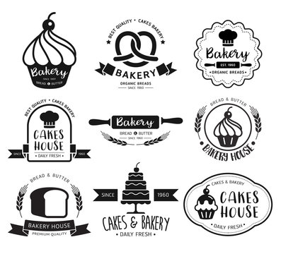 Bakery shop logo.Vector illustration.