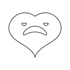 Heart and love icon vector illustration graphic design
