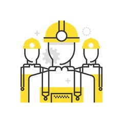 Color box workers icon