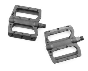 Bicycle pedals on white background
