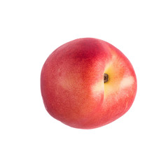 ripe fresh Nectarine fruit isolated on white background