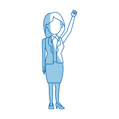 female political candidate election character vector illustration